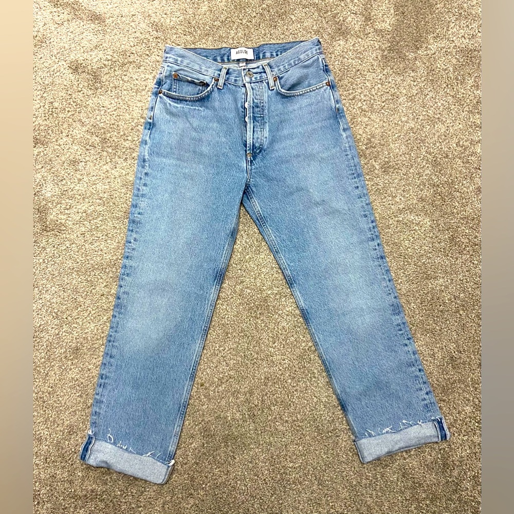 AGOLDE- Women’s High-rise Lana Crop Jeans